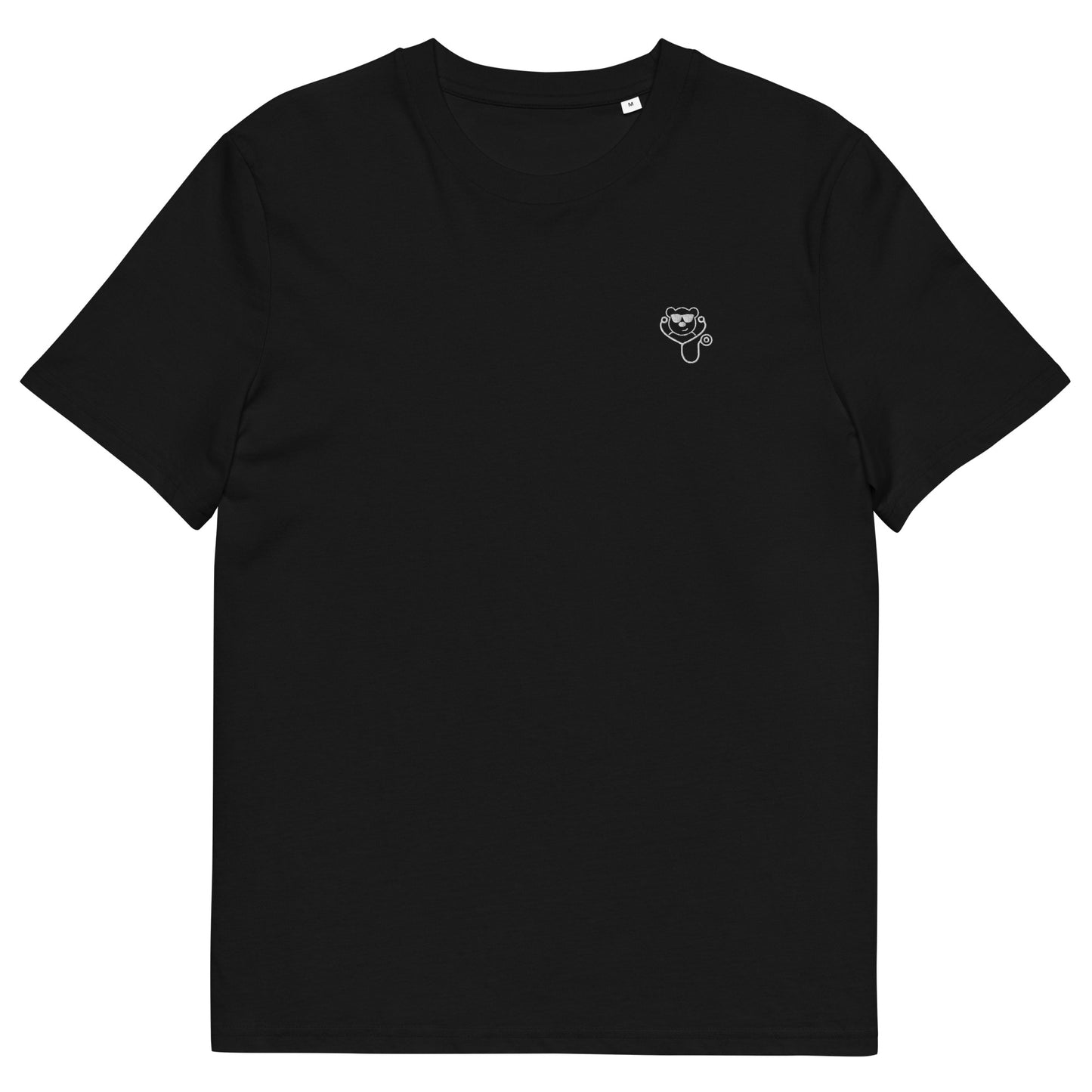 MedicBear Classic Embroidered T-shirt-Black