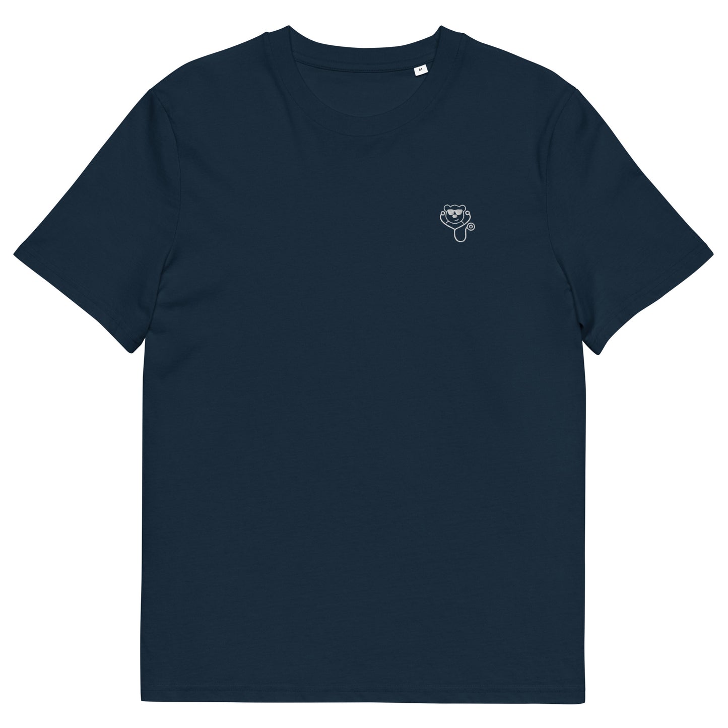 MedicBear Classic Embroidered T-shirt-Midnight Blue