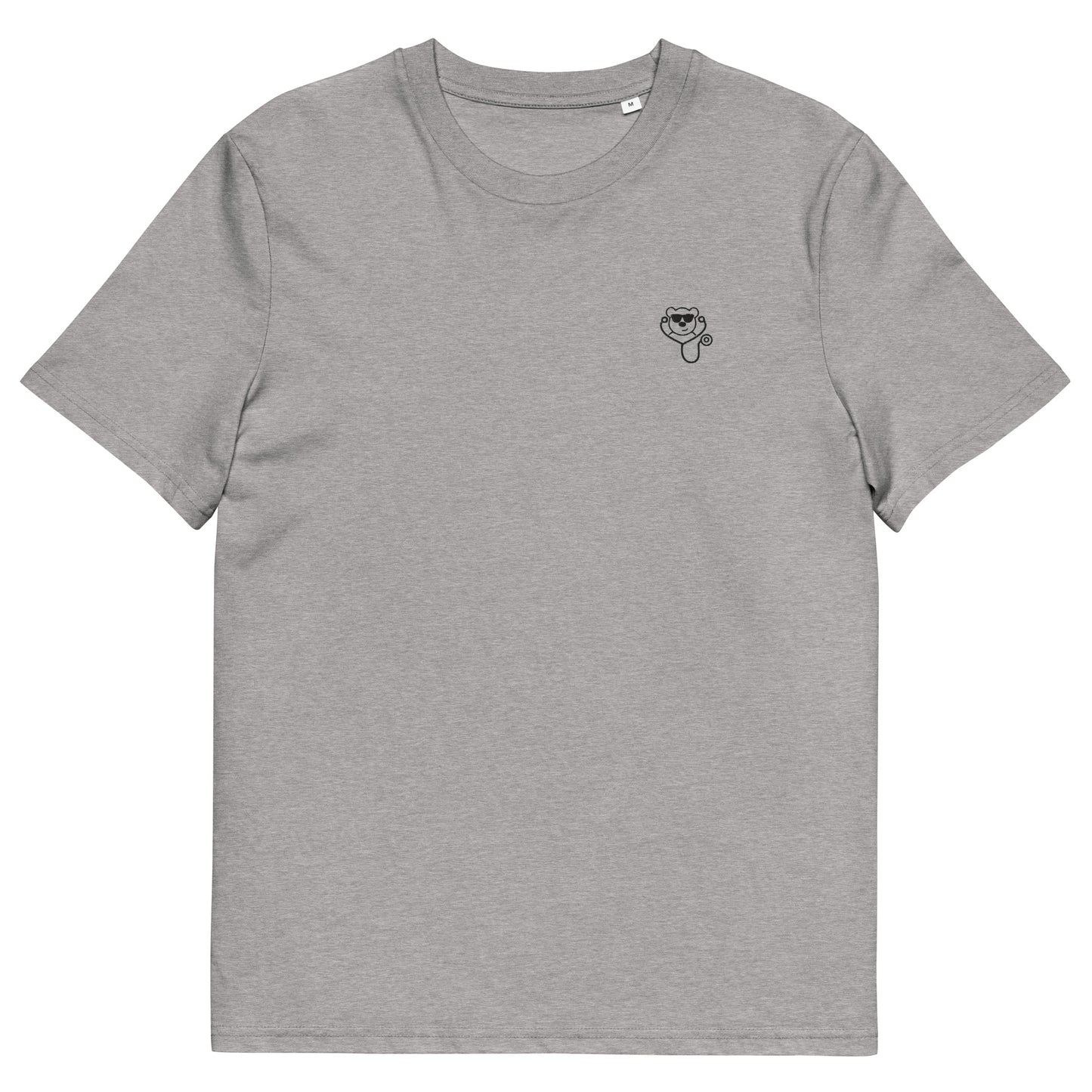 MedicBear Classic Embroidered T-shirt-Heather Grey